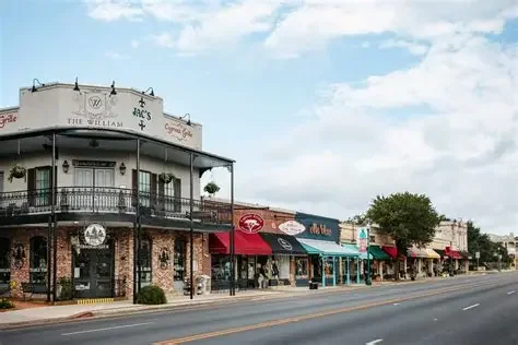 Historic storefronts along Main Street in Boerne